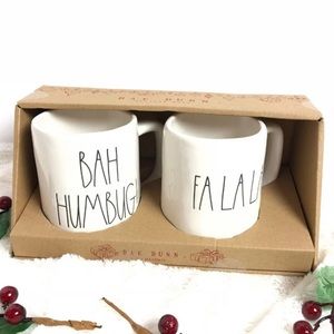 Bah Humbug and Fa La La Boxed Mug Set